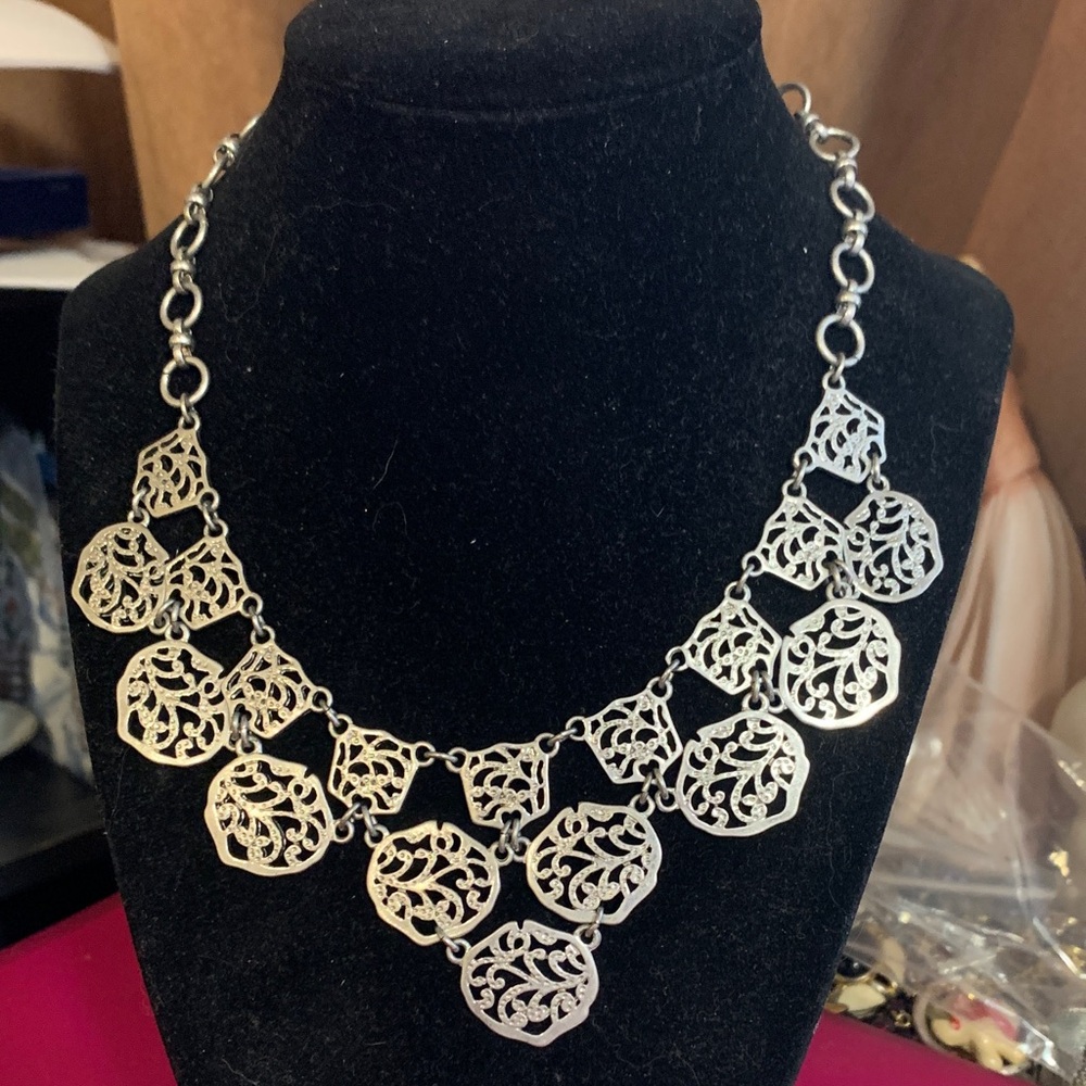 Intricate Silver Filigree Necklace